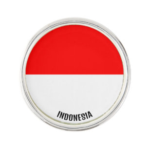 Indonesia Flag Elegant Patriotic Lapel Pin