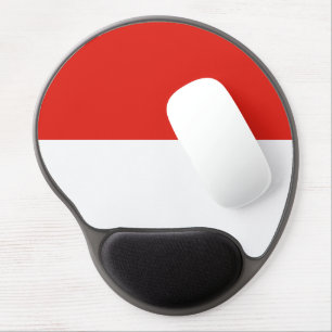 Indonesia flag gel mouse pad