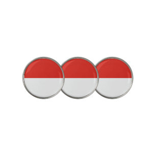 Indonesia flag golf ball marker