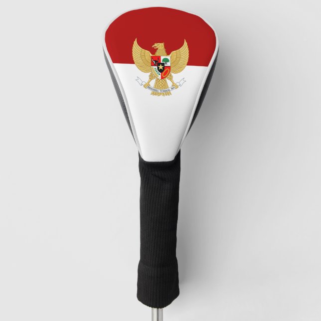 Indonesia flag  golf head cover (Front)