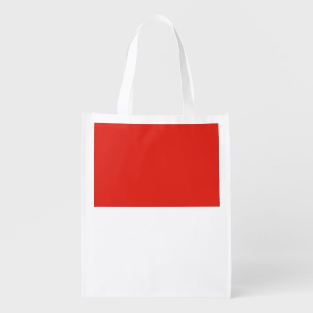 Indonesia flag grocery bag (Front)