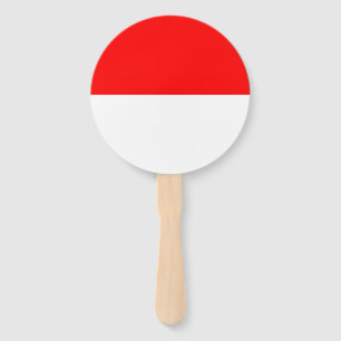 Indonesia Flag Hand Fan