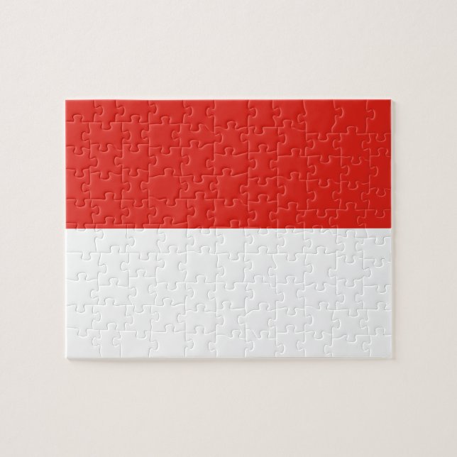 Indonesia flag jigsaw puzzle (Horizontal)