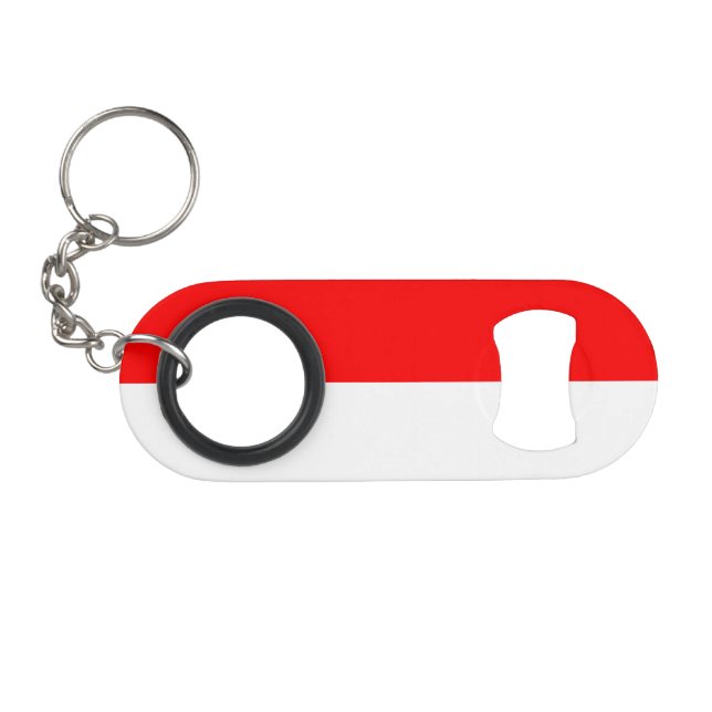 Indonesia Flag Keychain Bottle Opener (Front (Horizontal))