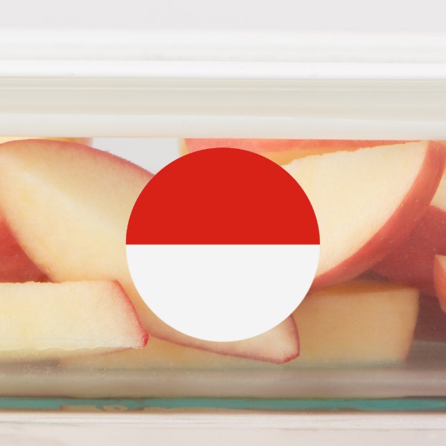 Indonesia flag kids' labels (Affixed)