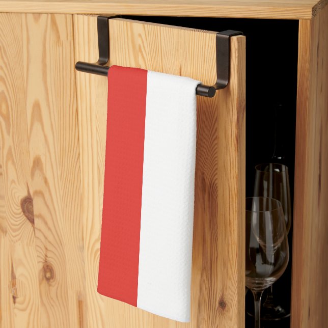Indonesia flag kitchen towel (Thirds Fold)