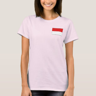 Indonesia Flag + Map T-Shirt