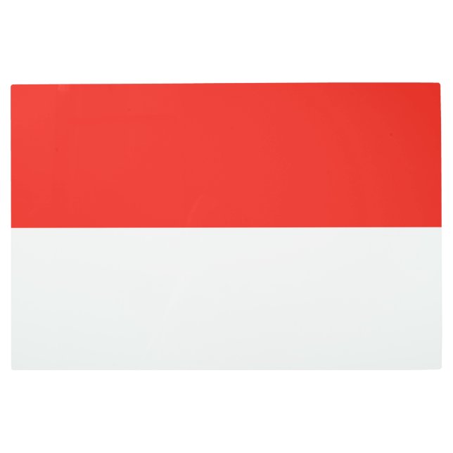 Indonesia flag metal print (Front)