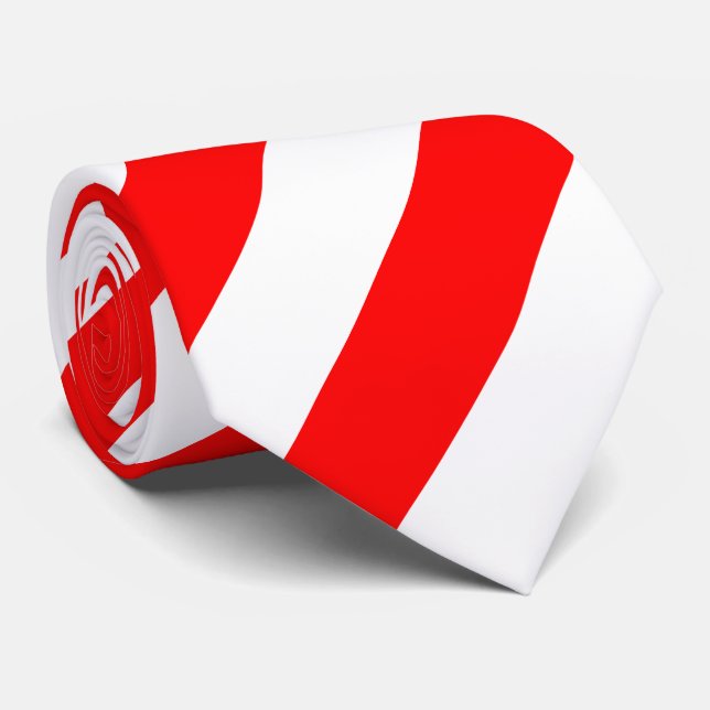 Indonesia Flag Neck Tie (Rolled)
