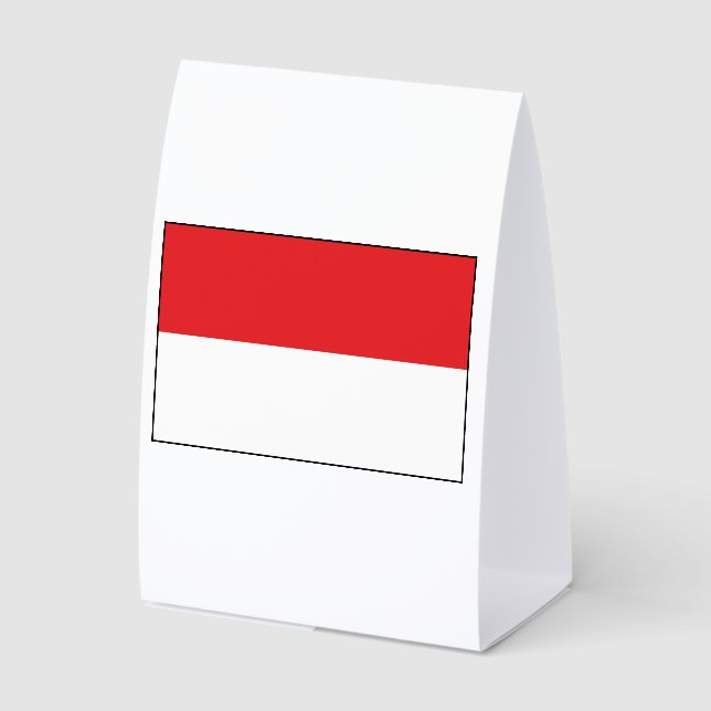 Indonesia Flag Paper Table Tent (Front)