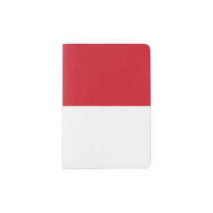 Indonesia flag passport holder