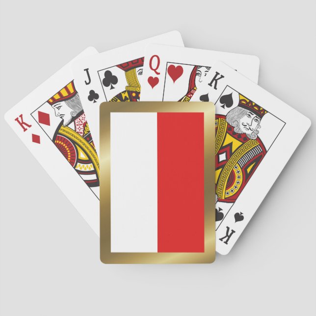 Indonesia Flag Playing Cards (Back)