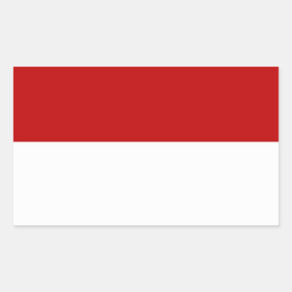 Indonesia Flag Rectangular Sticker