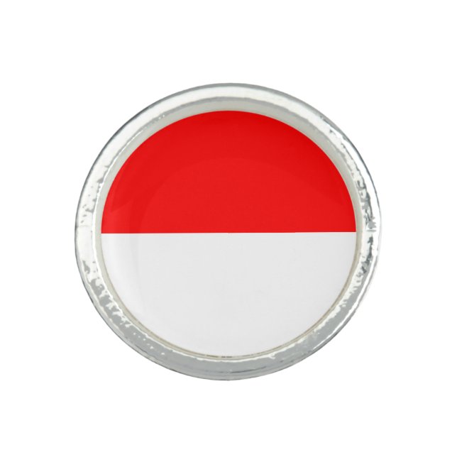 Indonesia Flag Ring (Front)