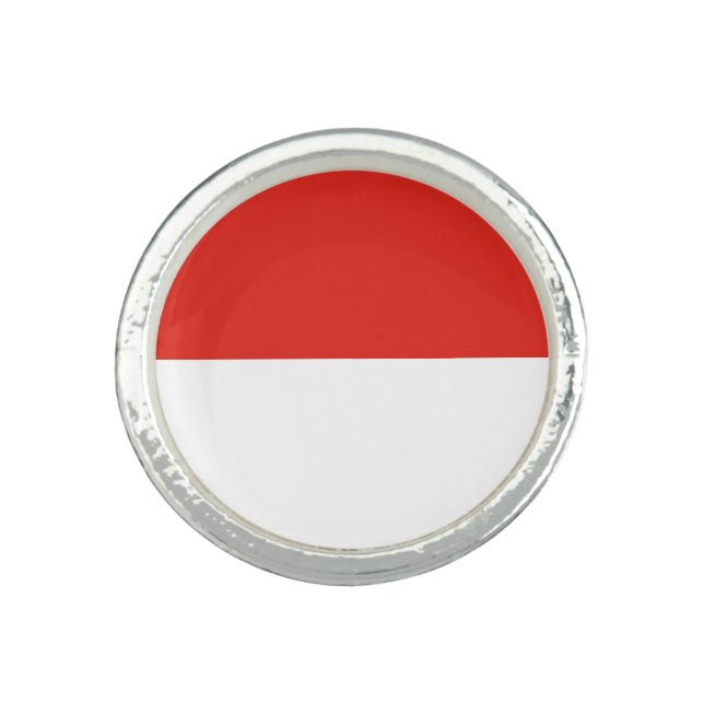Indonesia flag ring (Front)