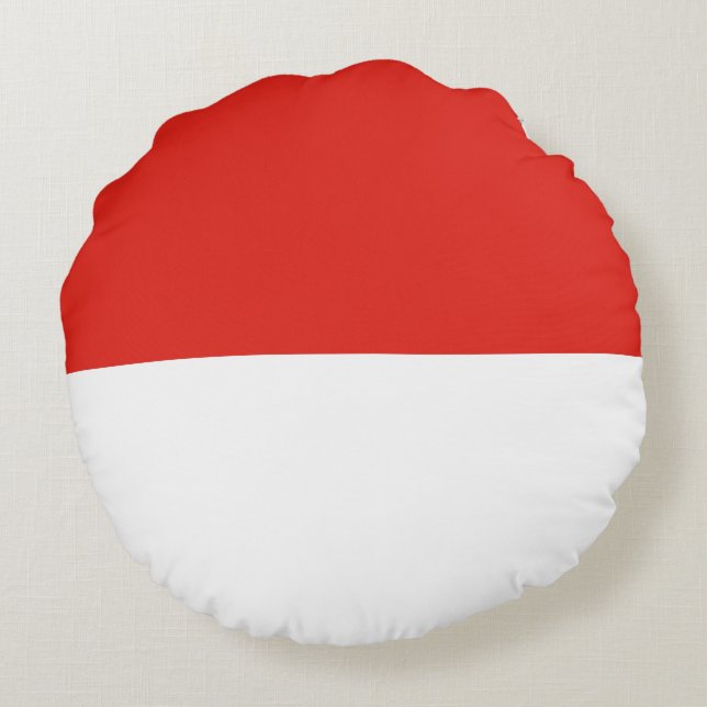 Indonesia flag round pillow (Back)
