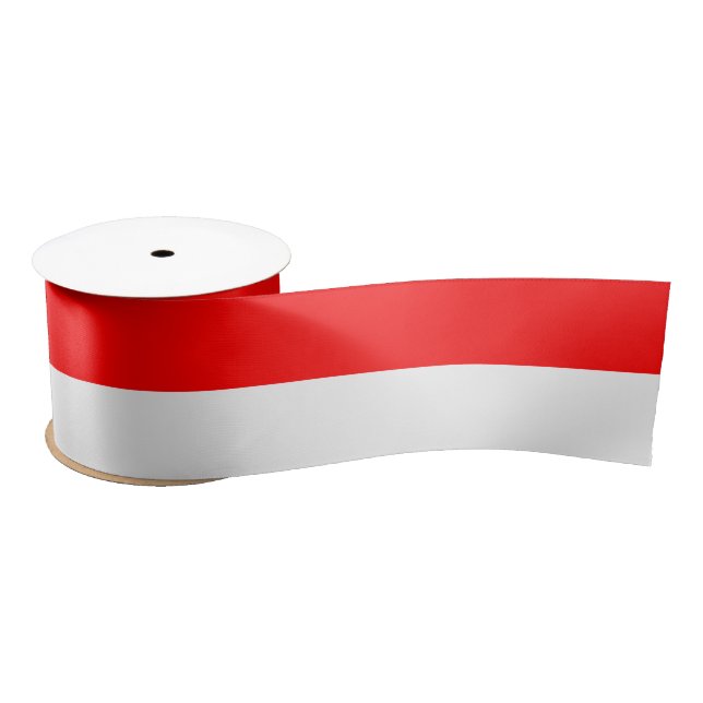 Indonesia Flag Satin Ribbon (Spool)