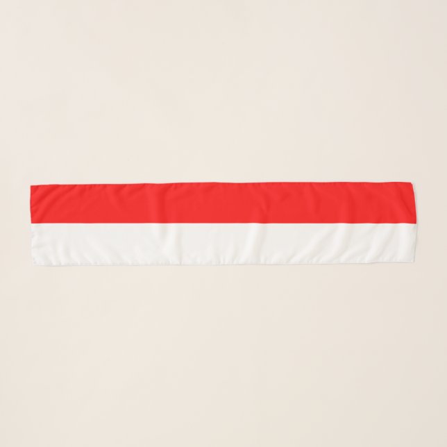 Indonesia Flag Scarf (Front (Horizontal))