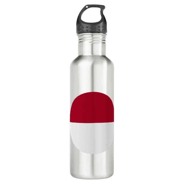 Indonesia Flag Stainless Steel Water Bottle (Front)