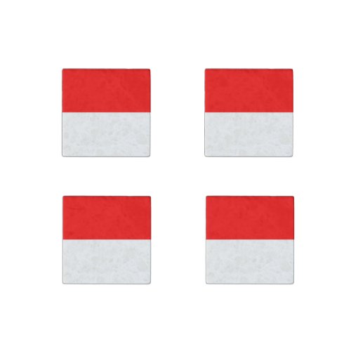 Indonesia Flag Stone Magnet