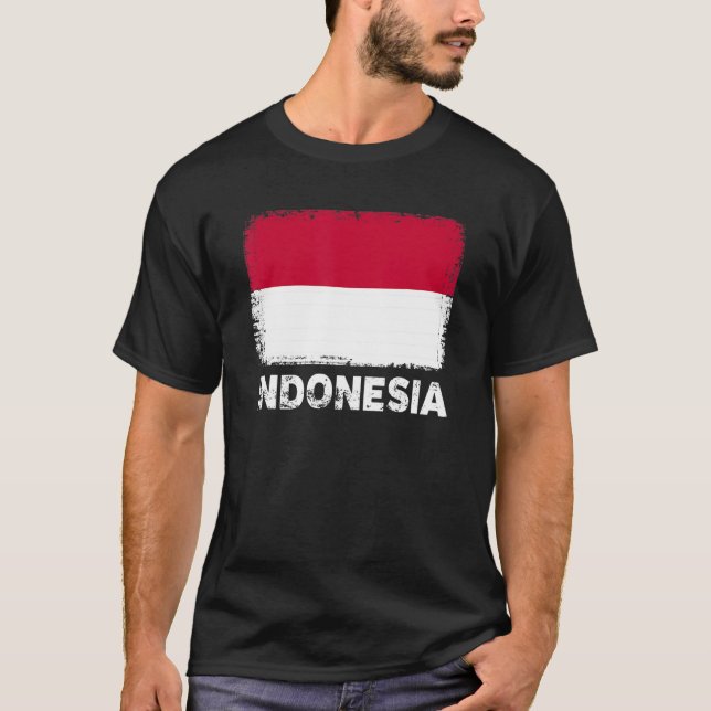 Indonesia Flag   Support Indonesian People Women M T-Shirt (Front)