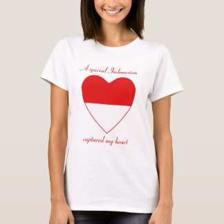 Indonesia Flag Sweetheart T-Shirt