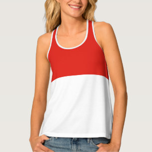 Indonesia flag tank top