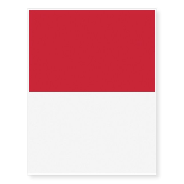Indonesia Flag Temporary Tattoos (Front)