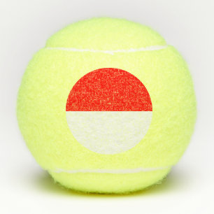 Indonesia Flag Tennis Balls