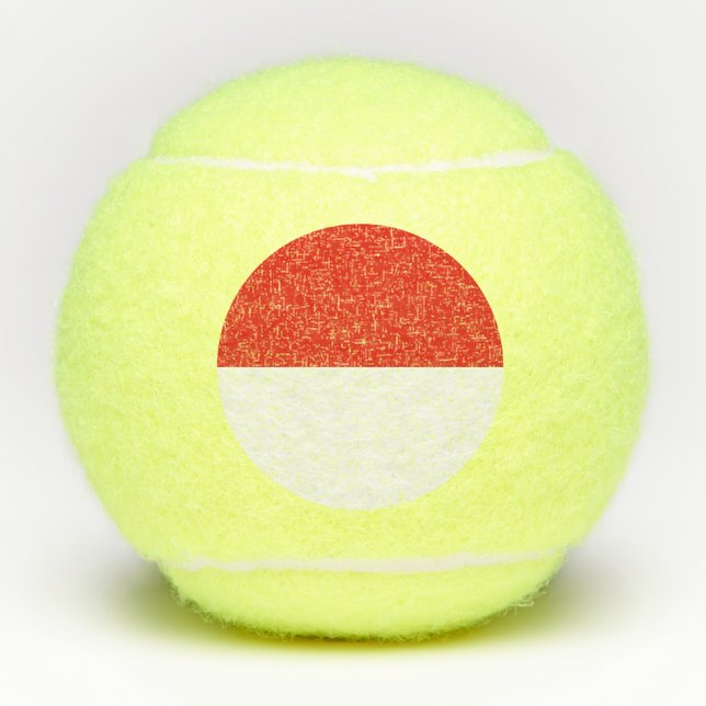 Indonesia flag tennis balls (Front)