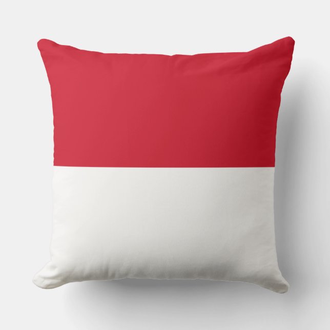 Indonesia Flag Throw Pillow (Front)