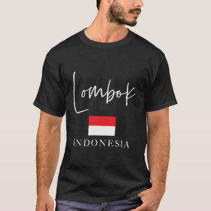 Indonesia Flag Vacation Island Lombok T-Shirt