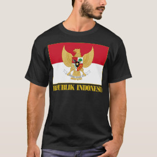 Indonesia Flag with COA T-Shirt
