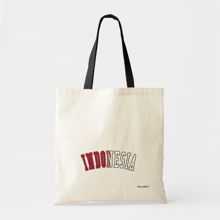 Indonesia in National Flag Colors Tote Bag