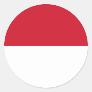 Indonesia – Indonesian Flag Classic Round Sticker