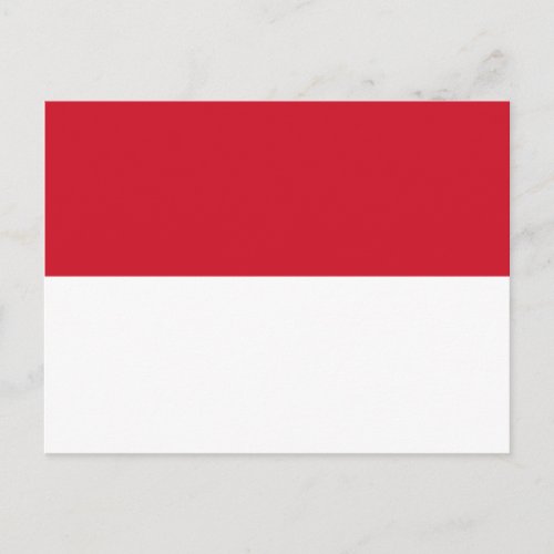 Indonesia  Indonesian Flag Postcard
