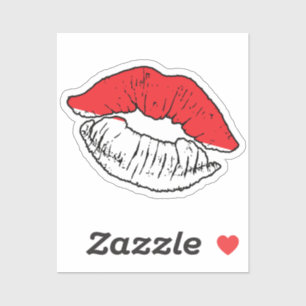 Indonesia Indonesian Lipstick Love Flag Sticker