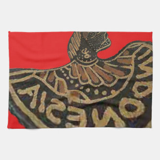 Indonesia Javanese Shadow Puppet Cultural Art Towel