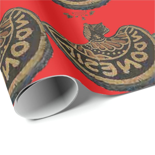 Indonesia Javanese Shadow Puppet Cultural Art Wrapping Paper (Roll Corner)