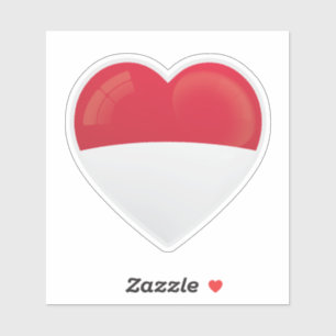 Indonesia Love Icon Sticker