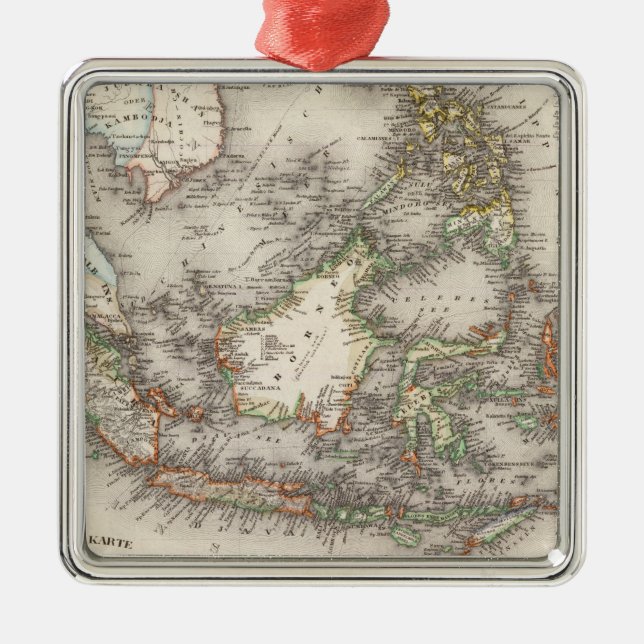 Indonesia, Malaysia Metal Ornament (Front)