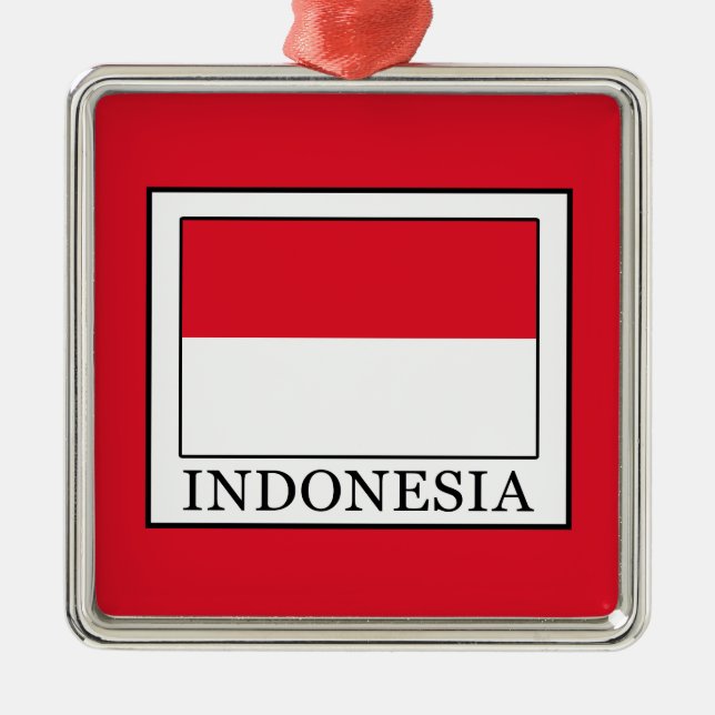 Indonesia Metal Ornament (Front)