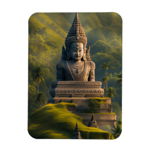 Indonesia Mountain Buddha Magnet