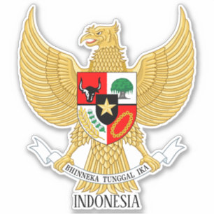Indonesia National Emblem Patriotic Sticker