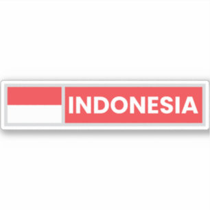 Indonesia National Flag Sticker