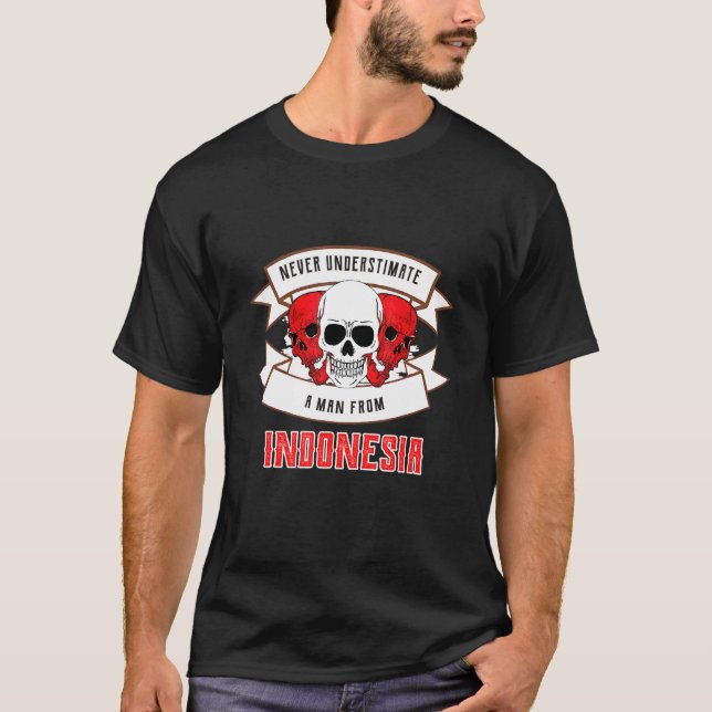 Indonesia Never Underestimate T-Shirt (Front)