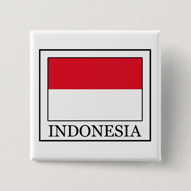 Indonesia Pinback Button (Front)