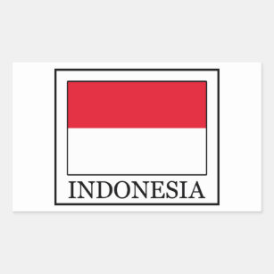 Indonesia Rectangular Sticker