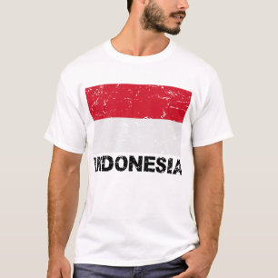 Indonesia Vintage Flag T-Shirt