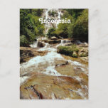 Indonesia Waterfall Postcard